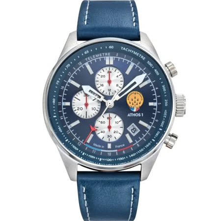 montre-patrouille-de-france-en-cuir-bleu