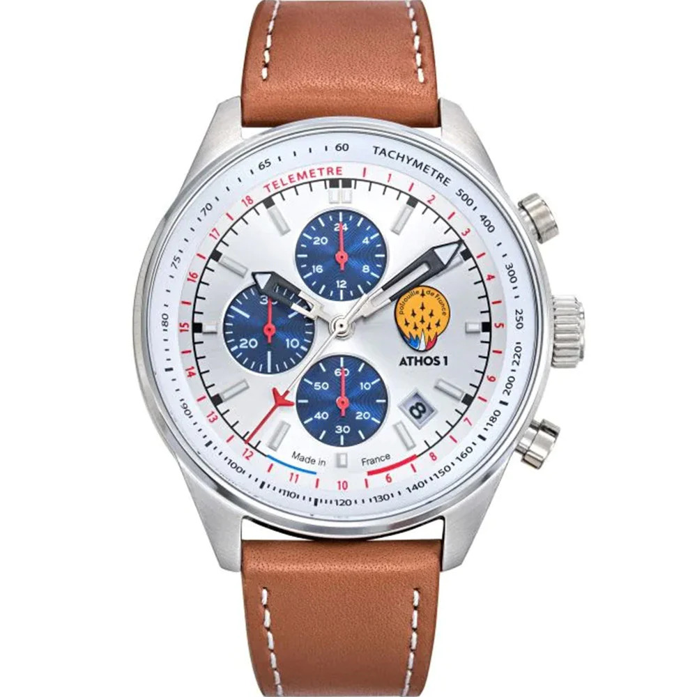 montre-patrouille-de-france-en-cuir-marron
